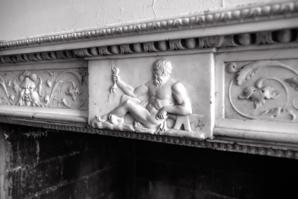 Dining room mantel detail, 1800-05